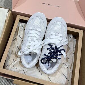 💯Authentic New Balance X Miu Miu 530  White Sneakers
